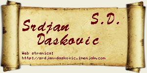 Srđan Dašković vizit kartica